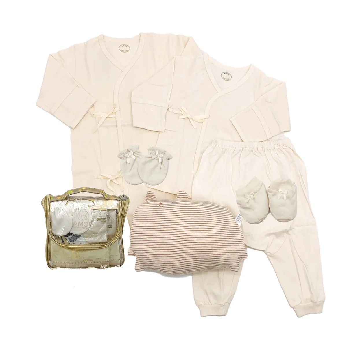 AmorBaby · 6-piece organic cotton discharge bag set