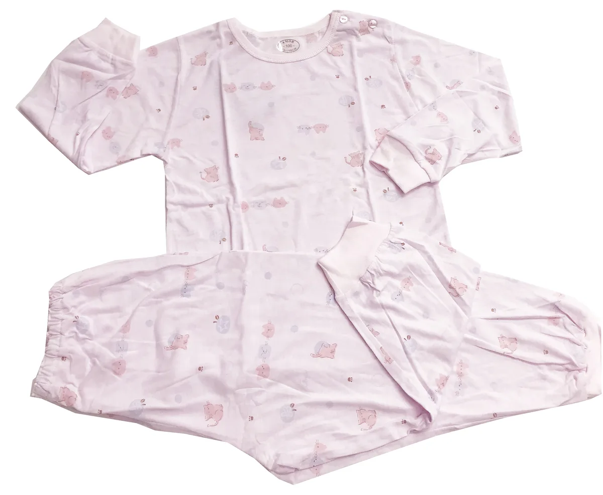 AmorBaby · Kitten print pajama set (cooling gauze)